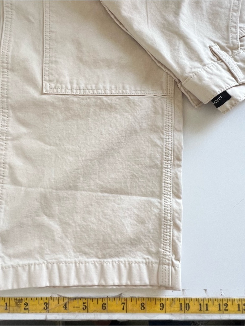 Lucky Brand Men's 287 Loose Carpenter Cargo Pants Cream Shoelace 32/30 NWT - Picture 15 of 16
